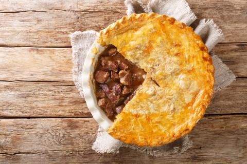 Tarte filo de boeuf et aubergines