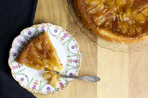 Tatin d’endives caramélisées au Saint Marcellin