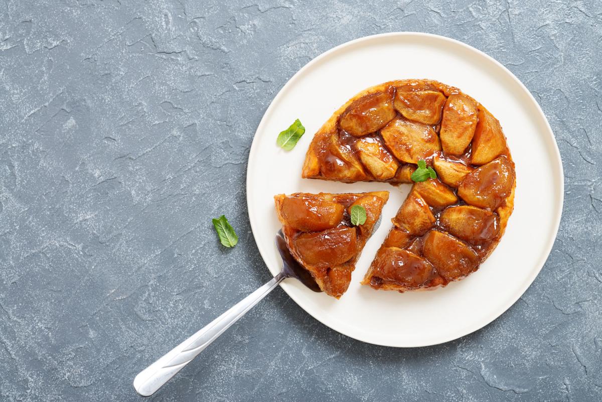 Mini tarte tatin mangue et magret de canard