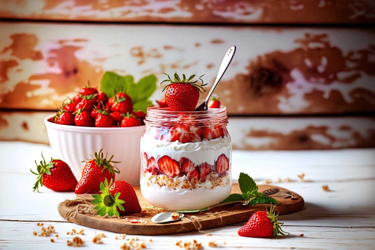 Recette de verrine dessert : gâteau au fromage et framboises