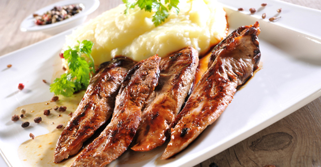 Aiguillettes De Canard Et Mousseline De Topinambours