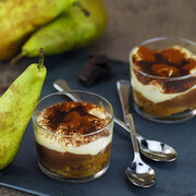 Verrines poires spéculoos fromage blanc
