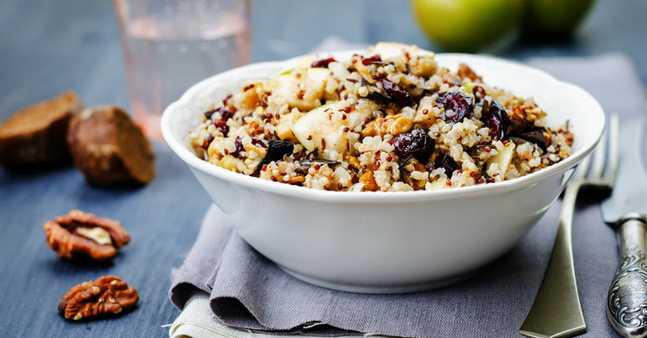 Salade Complete Quinoa Poulet Cranberries Et Feta